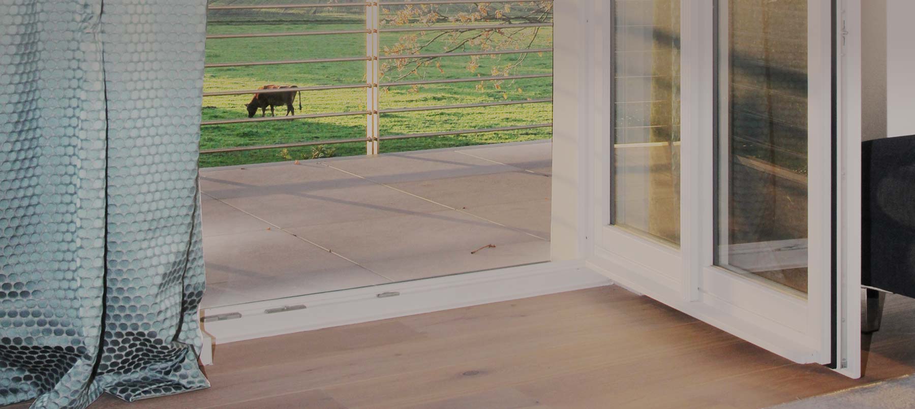 Boarding House Blick ins Grüne - vom Balkon der Wohnung im ersten Obergeschoss am Kattenstrother Weg